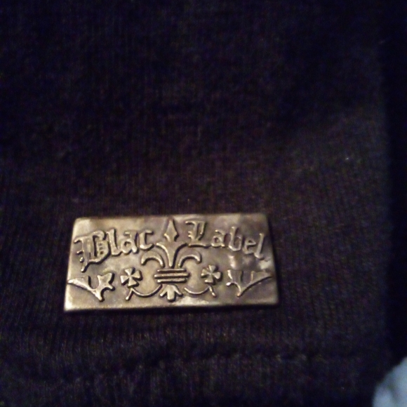 BLAC LABEL Gothic Graphic Embroidered Long Sleeve Exposed Hem Shirt Men's 4X Blk - Picture 9 of 14